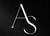A dark promotional graphic with a large stylized 'AS' logo above the text 'AFTERSCENT' and 'LEAVE AN IMPRESSION' on a black smoky background with spotlight and reflective water-like surface.